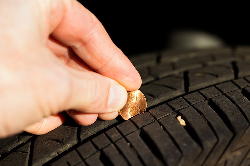 Tire Penny Check
